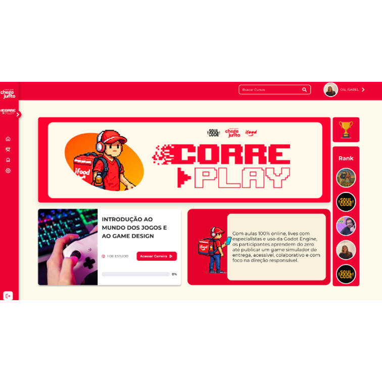 Projeto de deskless da parceria Ifood e SoulCode — imagem 2